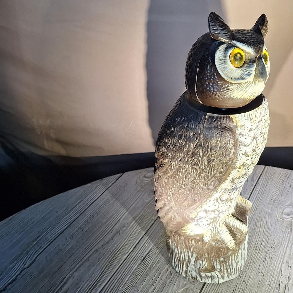 Decoy Scarecrow Brown and Cream Owl Bobble Head Mold - Picture 3 of 8